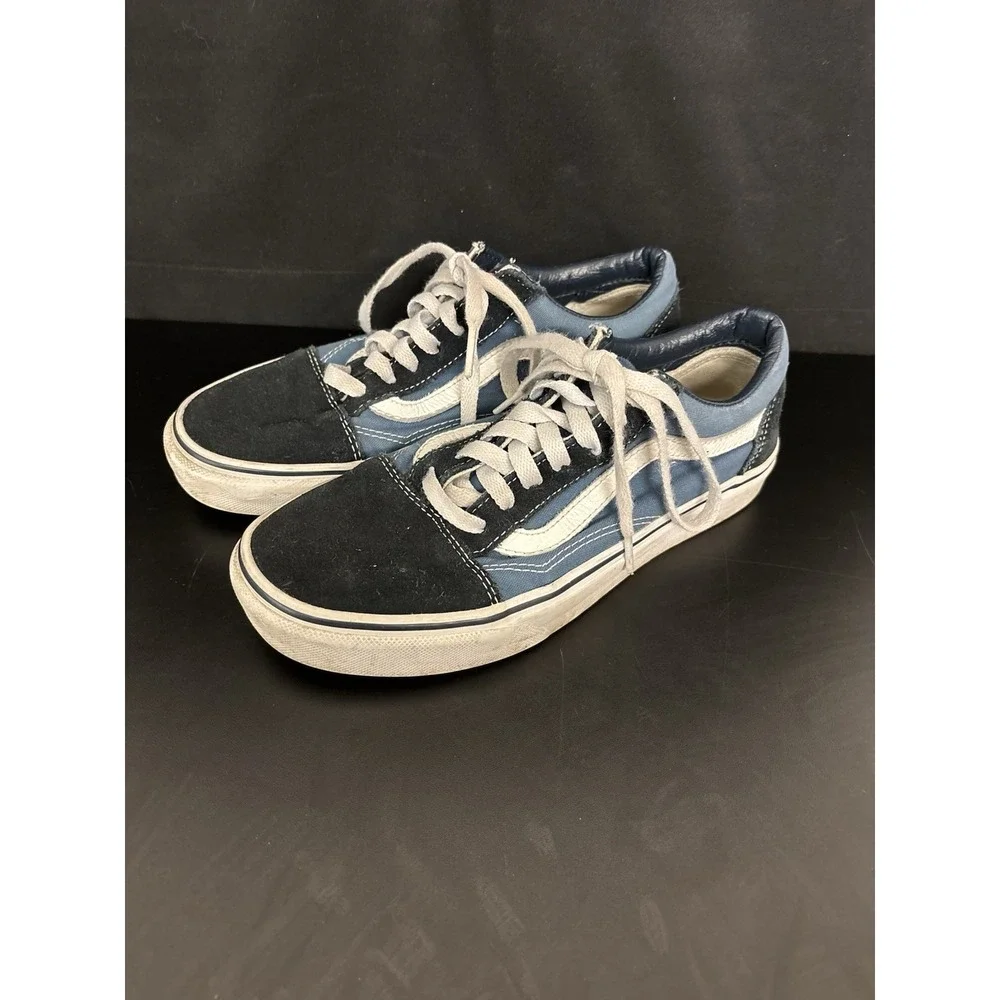 Unisex Blue Old Skool VANS Men Size 5 Womens 6.5 Skate Shoes